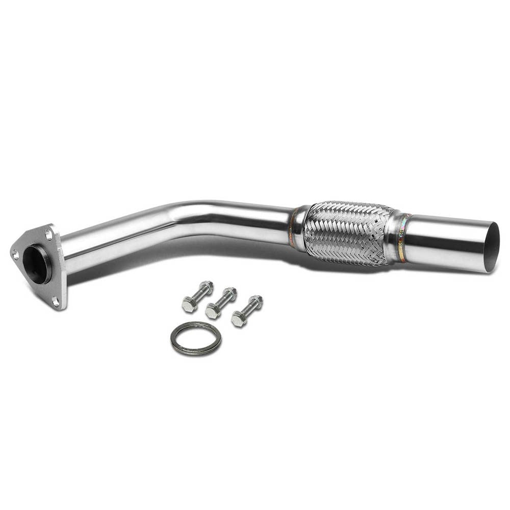 Front Weld-On Exhaust Flange Flex Pipe For 97-01 Toyota Camry Solara 2.2L L4