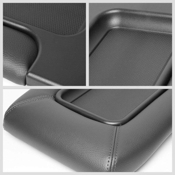 Black Center Console Tray Lid Arm Rest Latch Replacement Kit For 01-07 Silverado-Interior-BuildFastCar