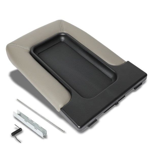 Grey Center Console Tray Lid Arm Rest Latch Replacement Kit For 01-07 Silverado-Interior-BuildFastCar