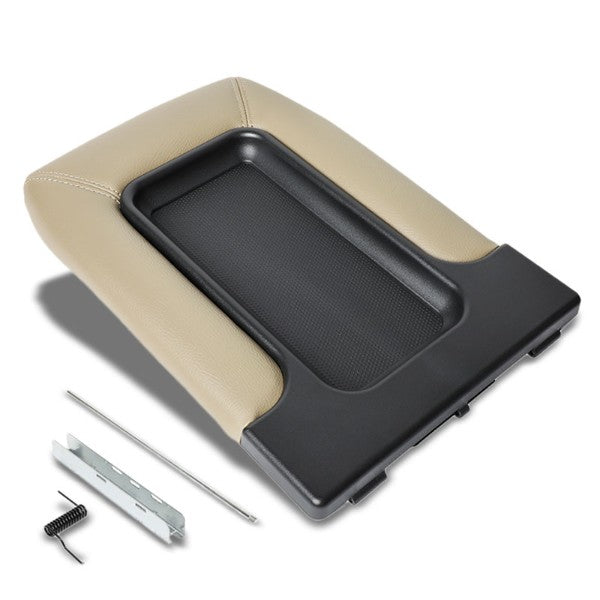 Beige Center Console Tray Lid Arm Rest Latch Replacement For 01-07 Silverado-Interior-BuildFastCar