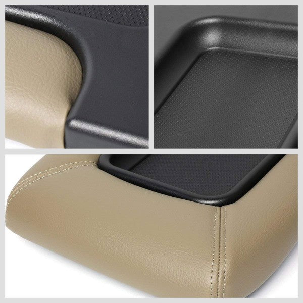 Beige Center Console Tray Lid Arm Rest Latch Replacement For 01-07 Silverado-Interior-BuildFastCar
