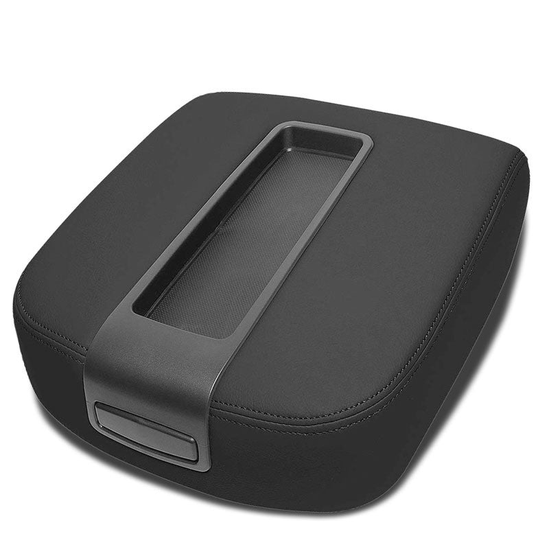 Black Factory Style Center Console Tray Lid Armrest Cover For 07-14 Chevy Tahoe-Consoles & Parts-BuildFastCar