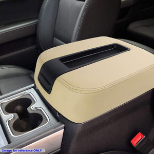 Beige Factory Style Center Console Tray Lid Armrest Cover For 07-14 GMC Yukon-Consoles & Parts-BuildFastCar