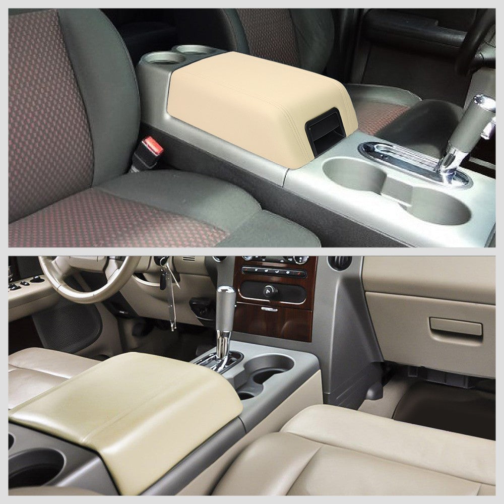 Beige Center Console Tray Lid Assembly For 04-08 F-150 Mark LT (Floor Shift) BFC-CCTL-004-YE