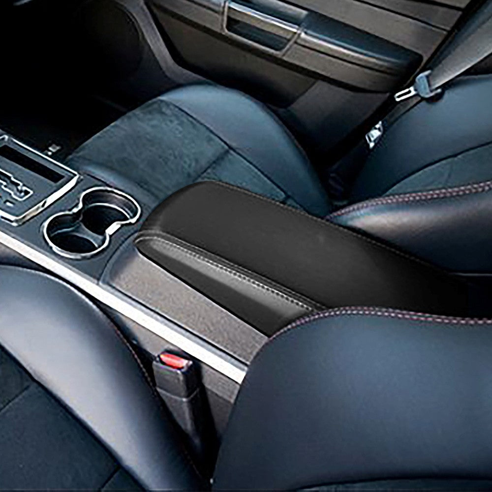 Black Center Console Armrest Cover Replacement For 08-10 Charger (LX 6th Gen) BFC-CCAC-009