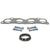 BFC Aluminum Graphite Exhaust Gasket Replacement For 02-06 Acura RSX Base 2.0L-Exhaust Systems-BuildFastCar-BFC-12-1010