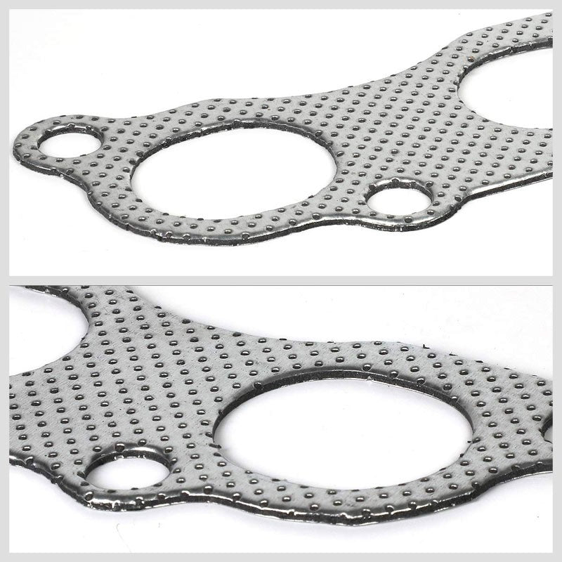BFC Aluminum Graphite Exhaust Gasket Replacement For 02-06 Acura RSX Base 2.0L-Exhaust Systems-BuildFastCar-BFC-12-1010