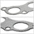 BFC Aluminum Graphite Exhaust Gasket Replacement For 02-06 Acura RSX Base 2.0L-Exhaust Systems-BuildFastCar-BFC-12-1010