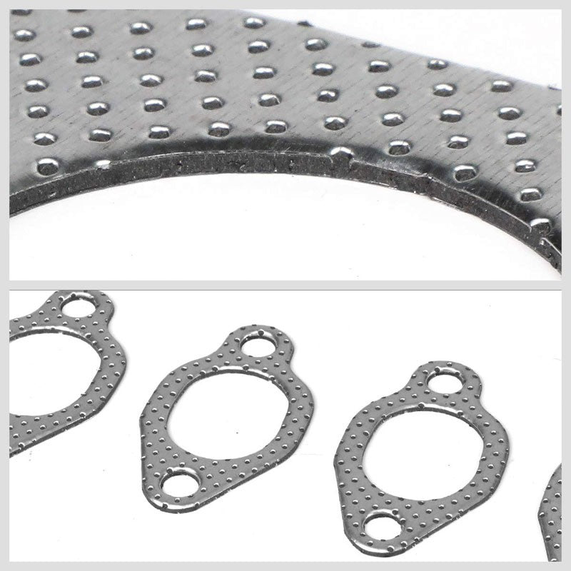 BFC Aluminum Graphite Exhaust Gasket Replacement For 02-06 Acura RSX Base 2.0L-Exhaust Systems-BuildFastCar-BFC-12-1010