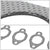BFC Aluminum Graphite Exhaust Gasket Replacement For 02-06 Acura RSX Base 2.0L-Exhaust Systems-BuildFastCar-BFC-12-1010