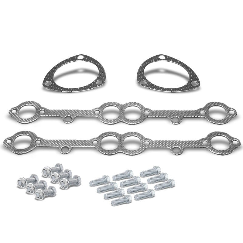 BFC Aluminum Graphite Exhaust Gasket For 69-91 Chevrolet Blazer 5.0L/5.7L V8-Exhaust Systems-BuildFastCar-BFC-12-1021