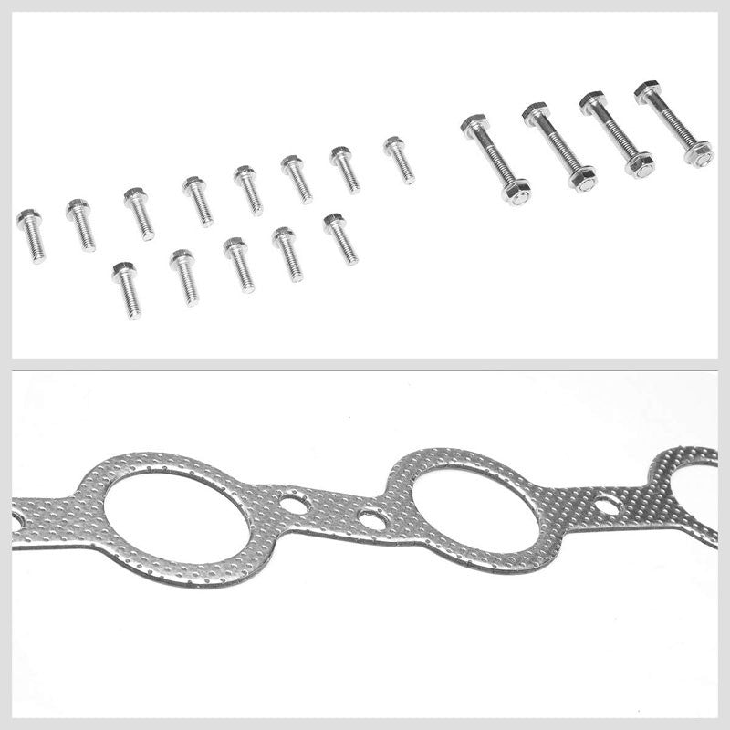 BFC Aluminum Graphite Exhaust Gasket Replacement For 04-06 Pontiac GTO Base V8-Exhaust Systems-BuildFastCar-BFC-12-1024