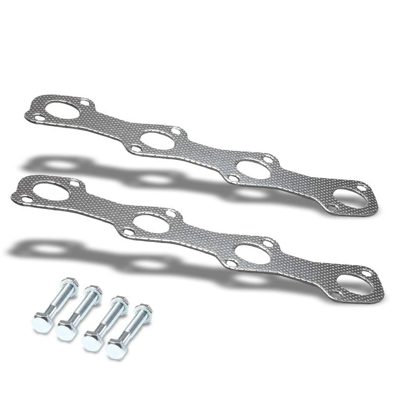 BFC Aluminum Graphite Exhaust Gasket Replacement For 99-08 Ford F-150 V8 SOHC-Exhaust Systems-BuildFastCar-BFC-12-1040