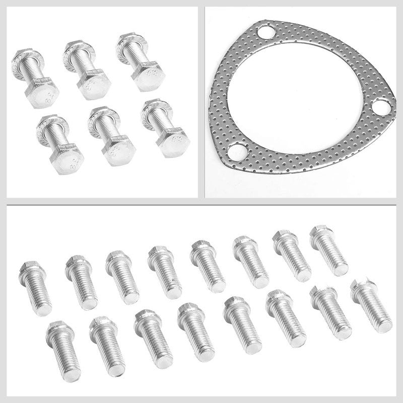 BFC Aluminum Graphite Exhaust Gasket Replacement For 80-95 Ford Bronco 5.8L V8-Exhaust Systems-BuildFastCar-BFC-12-1043