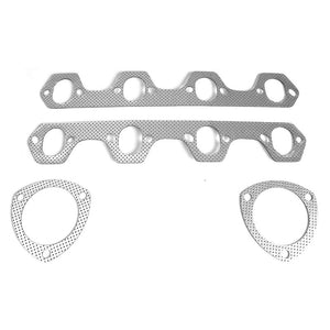 BFC Aluminum Graphite Exhaust Gasket Replacement For 80-95 Ford Bronco 5.8L V8-Exhaust Systems-BuildFastCar-BFC-12-1043