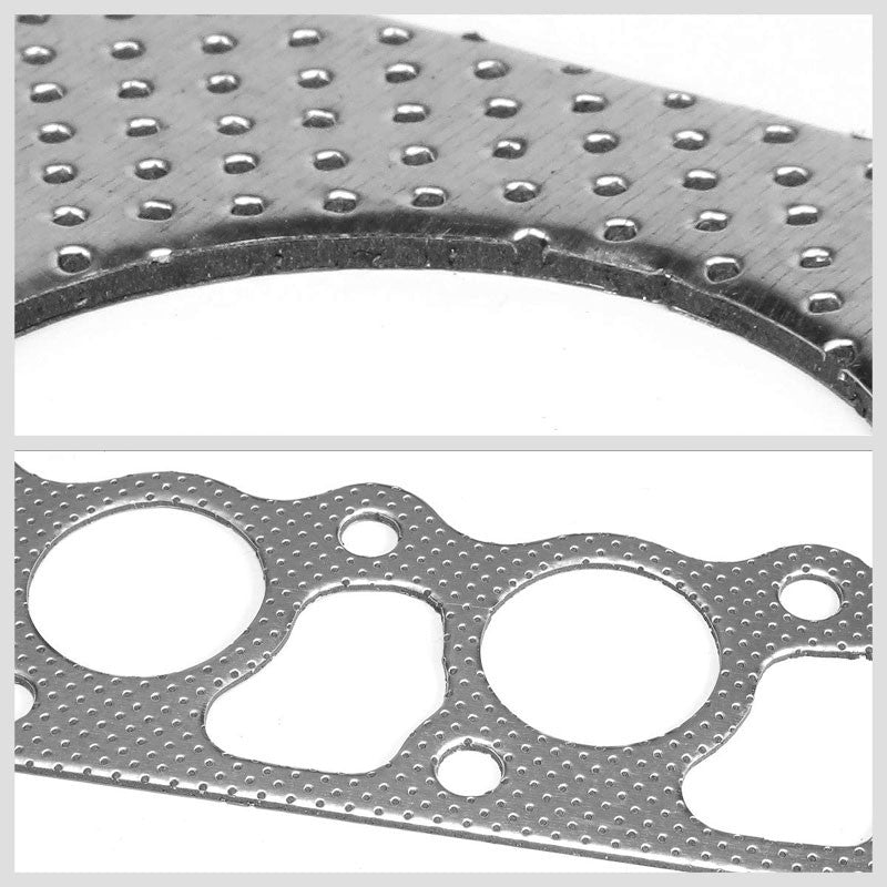 BFC Aluminum Graphite Exhaust Gasket Replacement For 98-03 Ford Escort ZX2 2.0L-Exhaust Systems-BuildFastCar-BFC-12-1048