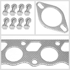 BFC Aluminum Graphite Exhaust Gasket For 00-04 Ford Focus ZX3/ZX5 2.0L DOHC-Exhaust Systems-BuildFastCar-BFC-12-1049