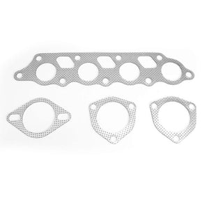 BFC Aluminum Graphite Exhaust Gasket For 00-04 Ford Focus ZX3/ZX5 2.0L DOHC-Exhaust Systems-BuildFastCar-BFC-12-1049