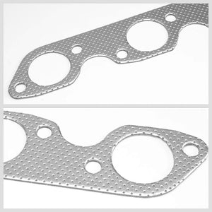 BFC Aluminum Graphite Exhaust Gasket For 99-04 Ford Mustang Base 3.8L/3.9L V6-Exhaust Systems-BuildFastCar-BFC-12-1050