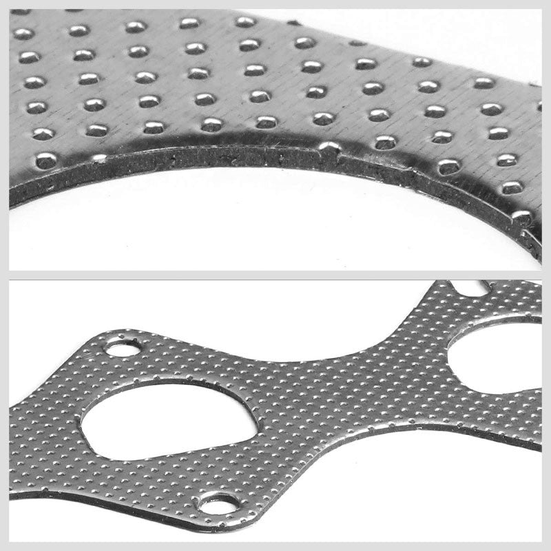 BFC Aluminum Graphite Exhaust Gasket For 05-10 Ford Mustang S-197 4.6L V8 SOHC-Exhaust Systems-BuildFastCar-BFC-12-1051