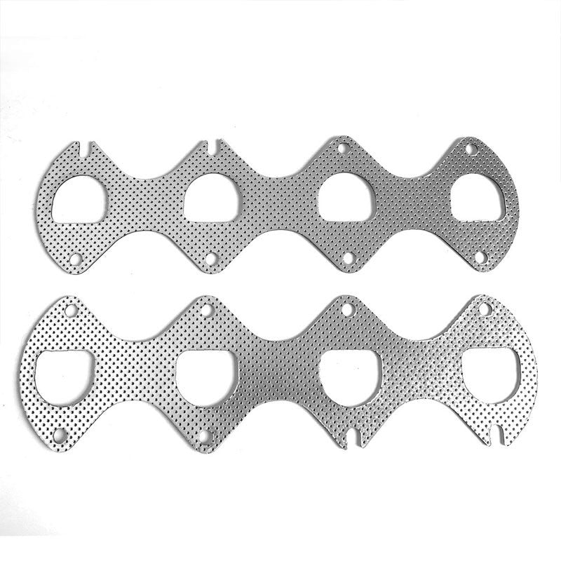 BFC Aluminum Graphite Exhaust Gasket For 05-10 Ford Mustang S-197 4.6L V8 SOHC-Exhaust Systems-BuildFastCar-BFC-12-1051