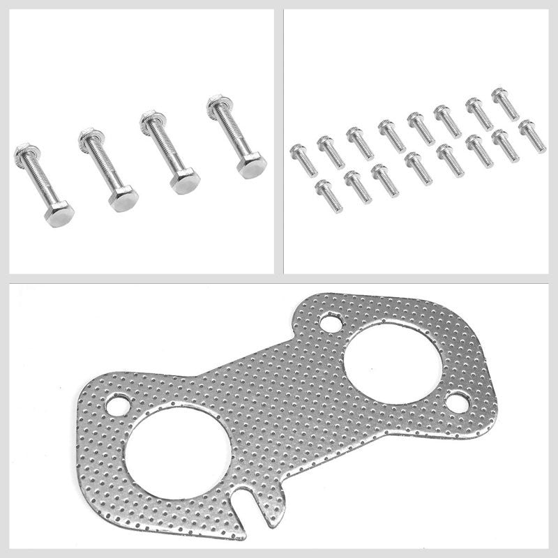 BFC Aluminum Graphite Exhaust Gasket Replacement For 96-04 Ford Mustang 4.6L V8-Exhaust Systems-BuildFastCar-BFC-12-1054