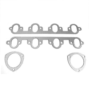 BFC Aluminum Graphite Exhaust Gasket Replacement For 57-72 Ford F-100 Base 2WD-Exhaust Systems-BuildFastCar-BFC-12-1057
