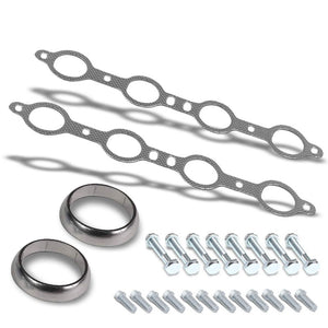 BFC Aluminum Graphite Exhaust Gasket Replacement For 05-06 Pontiac GTO LS2 6.0L-Exhaust Systems-BuildFastCar-BFC-12-1063