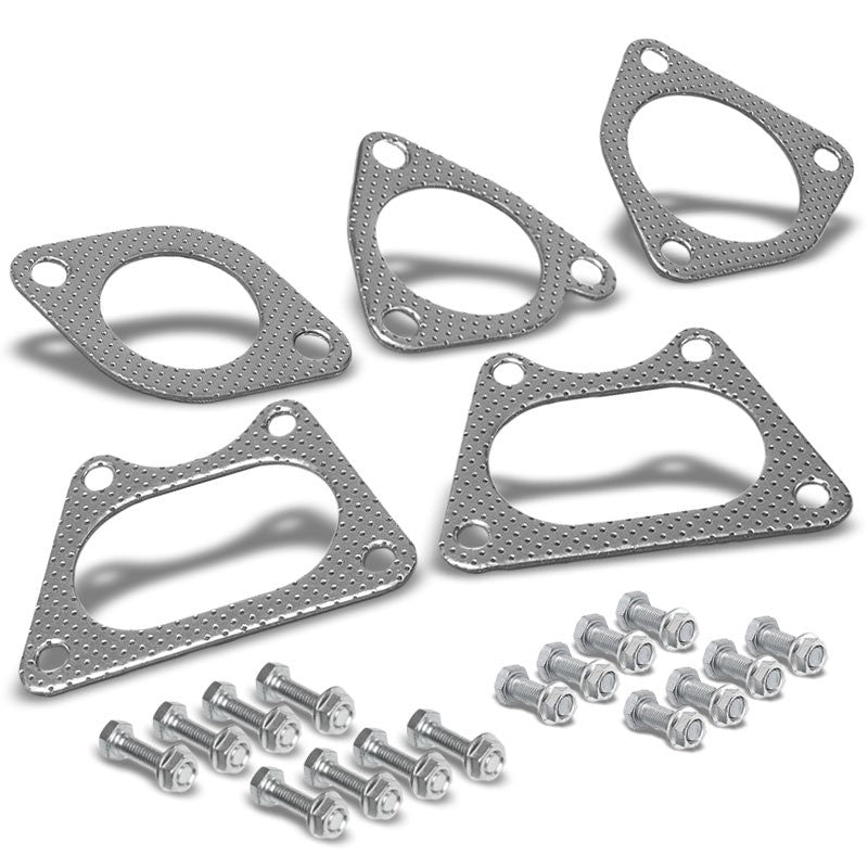 BFC Aluminum Graphite Exhaust Gasket Replacement For 03-07 Honda Accord 3.0L V6-Exhaust Systems-BuildFastCar-BFC-12-1066
