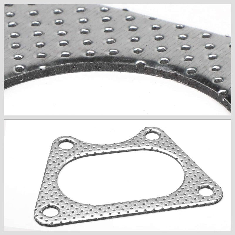 BFC Aluminum Graphite Exhaust Gasket Replacement For 03-07 Honda Accord 3.0L V6-Exhaust Systems-BuildFastCar-BFC-12-1066
