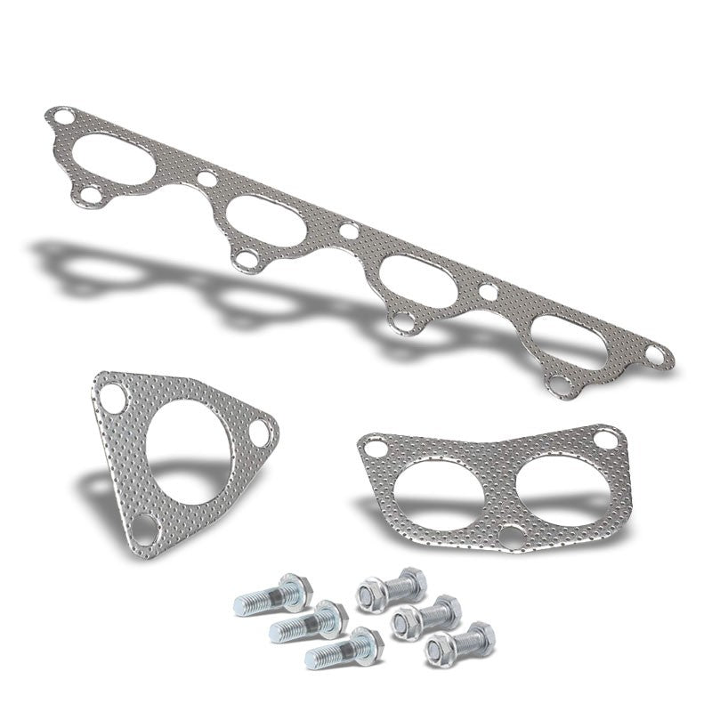 BFC Aluminum Graphite Exhaust Gasket For 92-96 Honda Prelude Si Coupe 2.3L DOHC-Exhaust Systems-BuildFastCar-BFC-12-1067