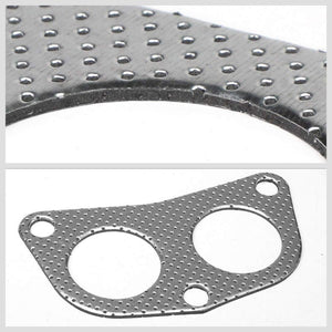 BFC Aluminum Graphite Exhaust Gasket For 92-96 Honda Prelude Si Coupe 2.3L DOHC-Exhaust Systems-BuildFastCar-BFC-12-1067