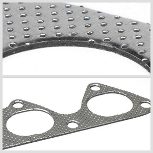 BFC Aluminum Graphite Exhaust Gasket Replacement For 99-00 Honda Civic Si 1.6L-Exhaust Systems-BuildFastCar-BFC-12-1070