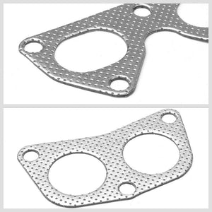 BFC Aluminum Graphite Exhaust Gasket For 93-01 Honda Prelude Base/VTEC 2.2L DOHC-Exhaust Systems-BuildFastCar-BFC-12-1073