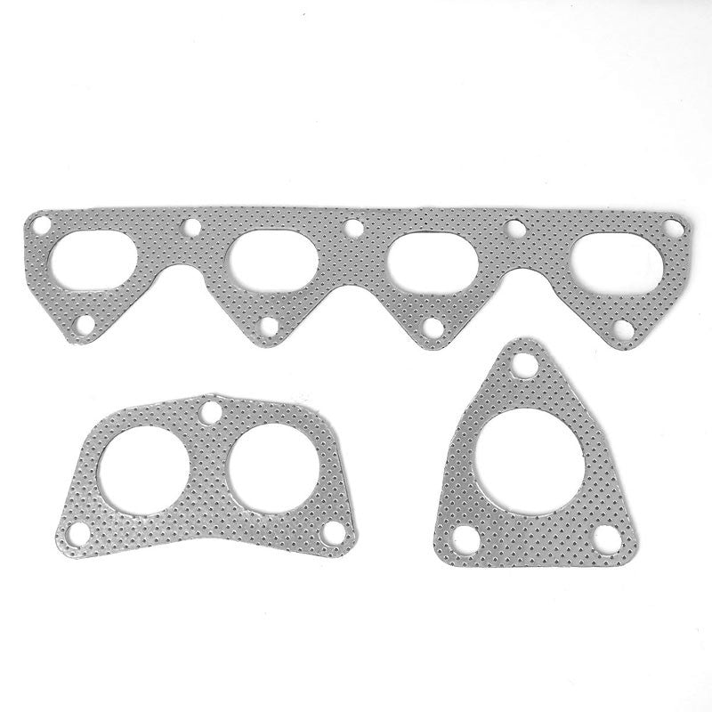 BFC Aluminum Graphite Exhaust Gasket For 93-01 Honda Prelude Base/VTEC 2.2L DOHC-Exhaust Systems-BuildFastCar-BFC-12-1073