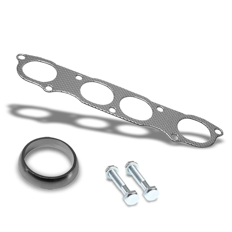 BFC Aluminum Graphite Exhaust Gasket For 00-09 Honda S2000 Base/CR 2.0L/2.2L-Exhaust Systems-BuildFastCar-BFC-12-1074
