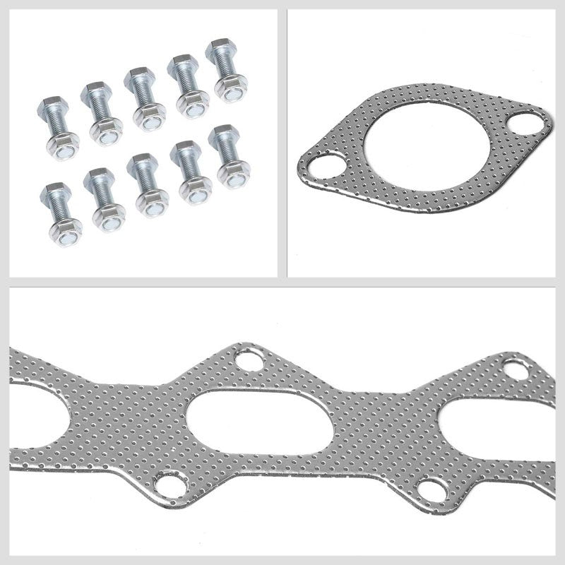 BFC Aluminum Graphite Exhaust Gasket For 03-08 Hyundai Tiburon GT/SE 2.7L DOHC-Exhaust Systems-BuildFastCar-BFC-12-1075