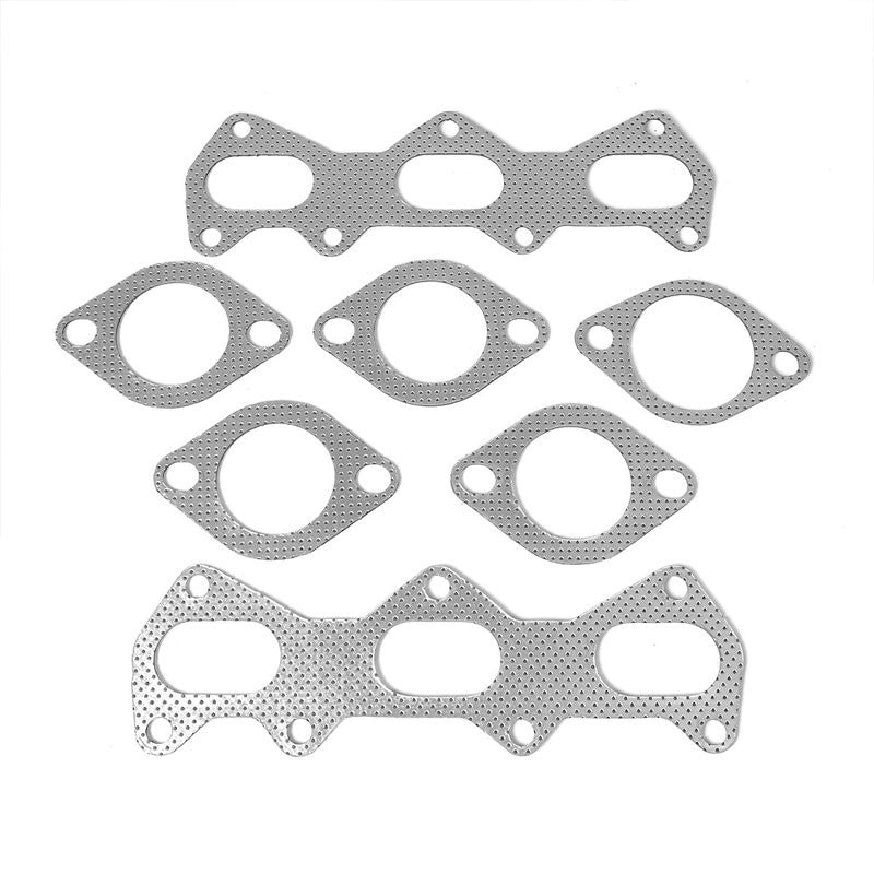 BFC Aluminum Graphite Exhaust Gasket For 03-08 Hyundai Tiburon GT/SE 2.7L DOHC-Exhaust Systems-BuildFastCar-BFC-12-1075