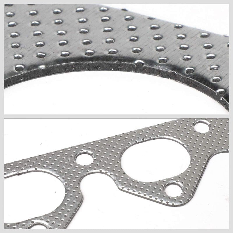 BFC Aluminum Graphite Exhaust Gasket For 97-08 Hyundai Tiburon 1.8L/2.0L DOHC-Exhaust Systems-BuildFastCar-BFC-12-1076