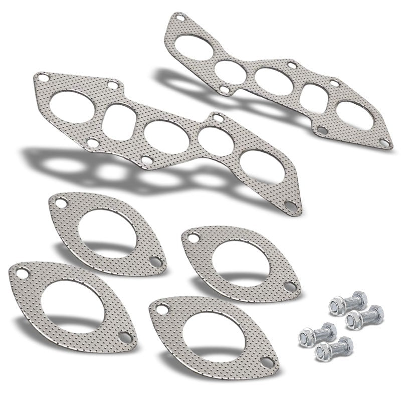 BFC Aluminum Graphite Exhaust Gasket Replacement For 06-13 Lexus IS250 2.5L DOHC-Exhaust Systems-BuildFastCar-BFC-12-1077
