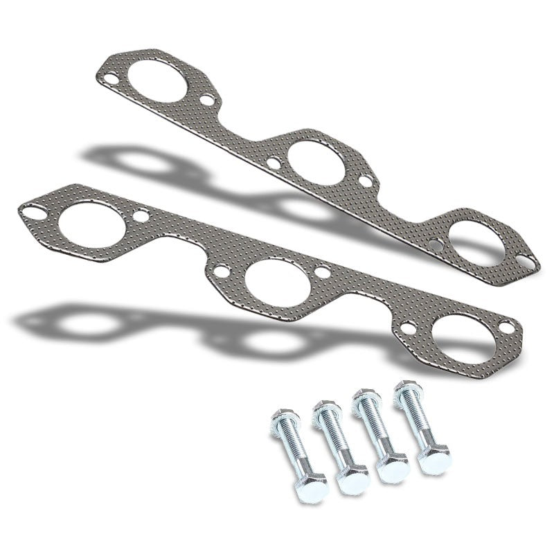 BFC Aluminum Graphite Exhaust Gasket Replacement For 07-11 Jeep Wrangler JK 3.8L-Exhaust Systems-BuildFastCar-BFC-12-1079