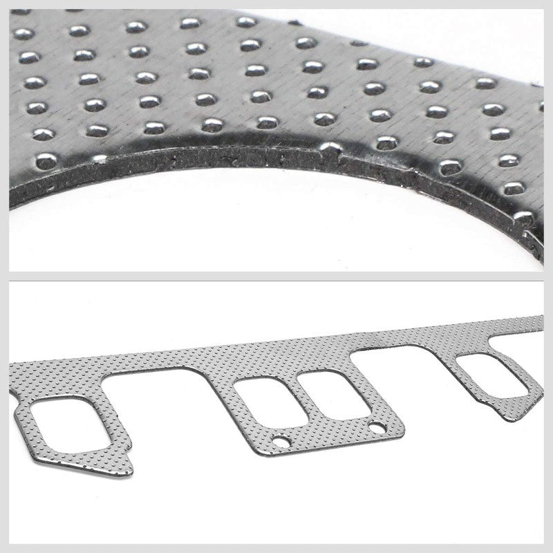 BFC Aluminum Graphite Exhaust Gasket Replacement For 81-83 Jeep CJ5/81-86 CJ7-Exhaust Systems-BuildFastCar-BFC-12-1080
