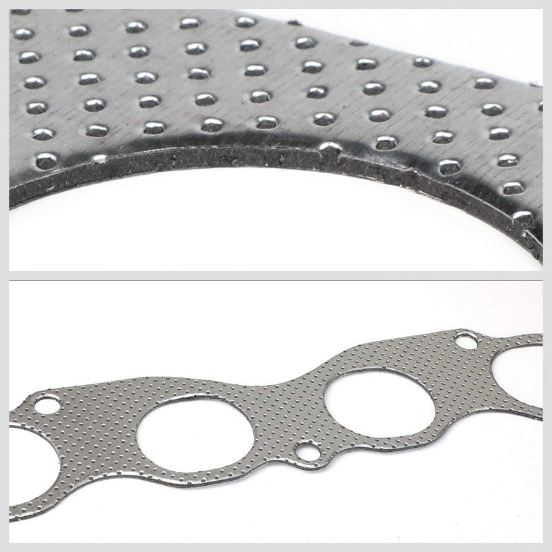BFC Aluminum Graphite Exhaust Gasket For 90-01 Acura Integra 1.7L/1.8L DOHC-Exhaust Systems-BuildFastCar-BFC-12-1081