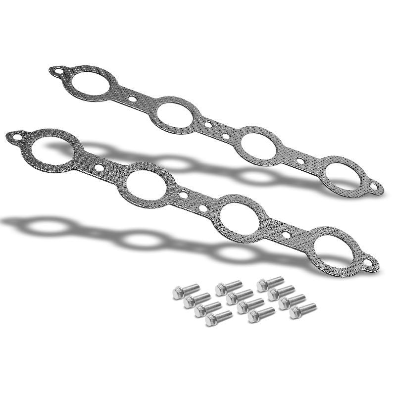 BFC Aluminum Graphite Exhaust Gasket For 07-13 Chevrolet Silverado 1500 6.0L V8-Exhaust Systems-BuildFastCar-BFC-12-1082