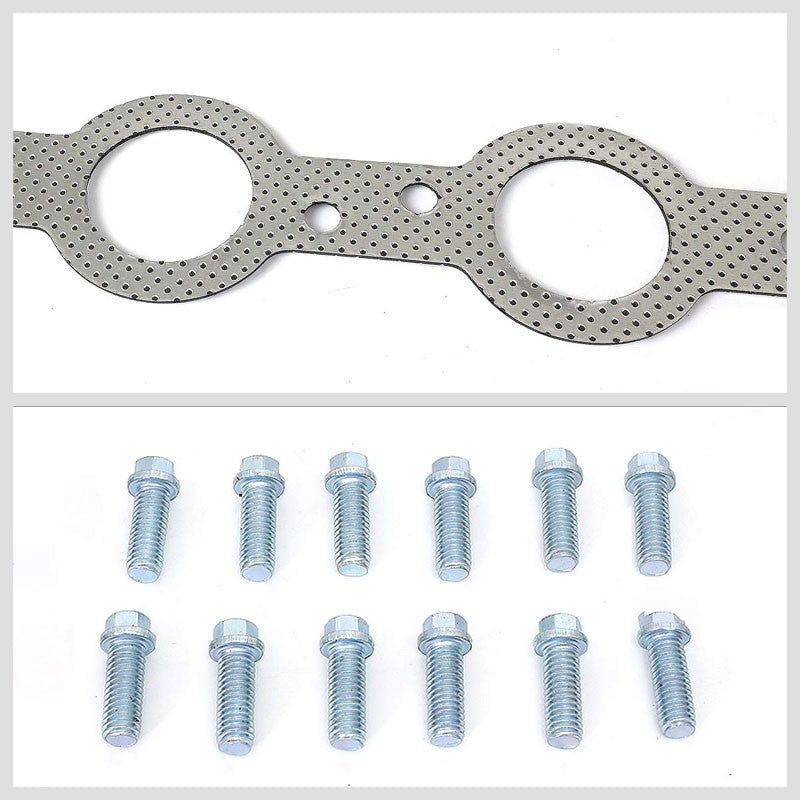BFC Aluminum Graphite Exhaust Gasket For 07-13 Chevrolet Silverado 1500 6.0L V8-Exhaust Systems-BuildFastCar-BFC-12-1082