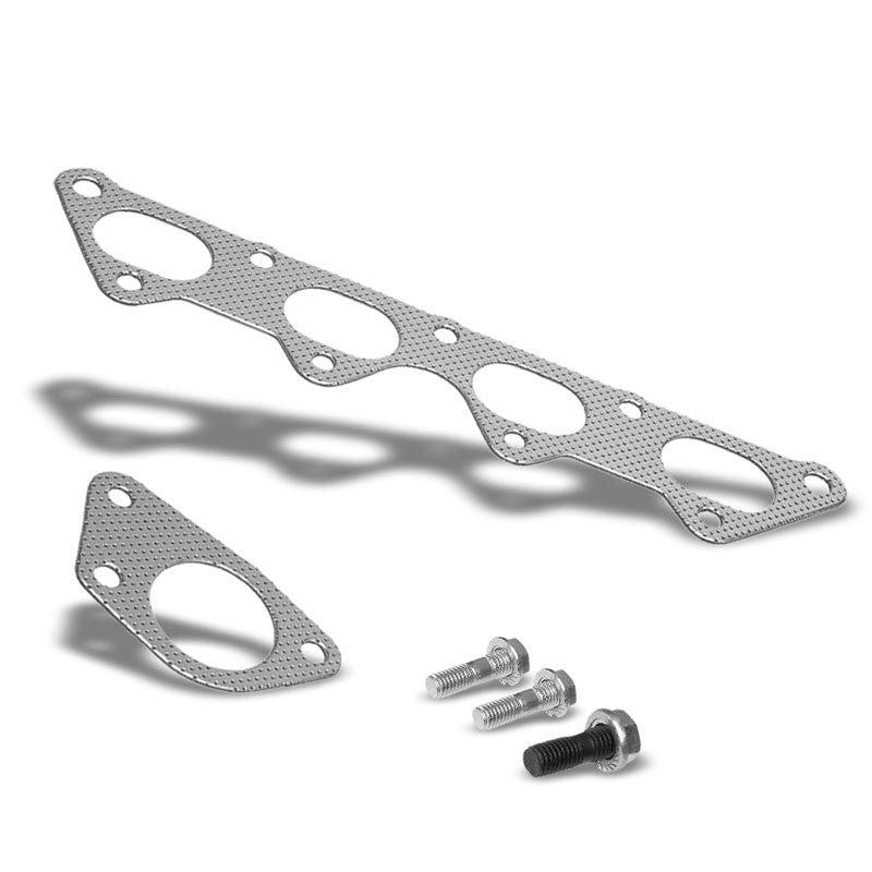 BFC Aluminum Graphite Exhaust Gasket For 01-05 Mitsubishi Eclipse Spyder GS 2.4L-Exhaust Systems-BuildFastCar-BFC-12-1084