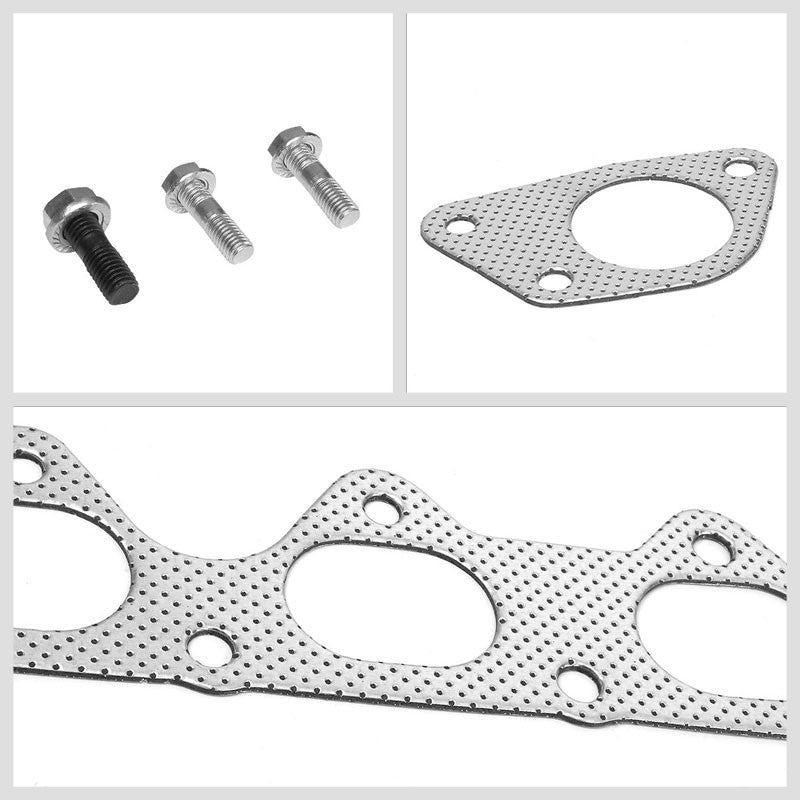 BFC Aluminum Graphite Exhaust Gasket For 01-05 Mitsubishi Eclipse Spyder GS 2.4L-Exhaust Systems-BuildFastCar-BFC-12-1084