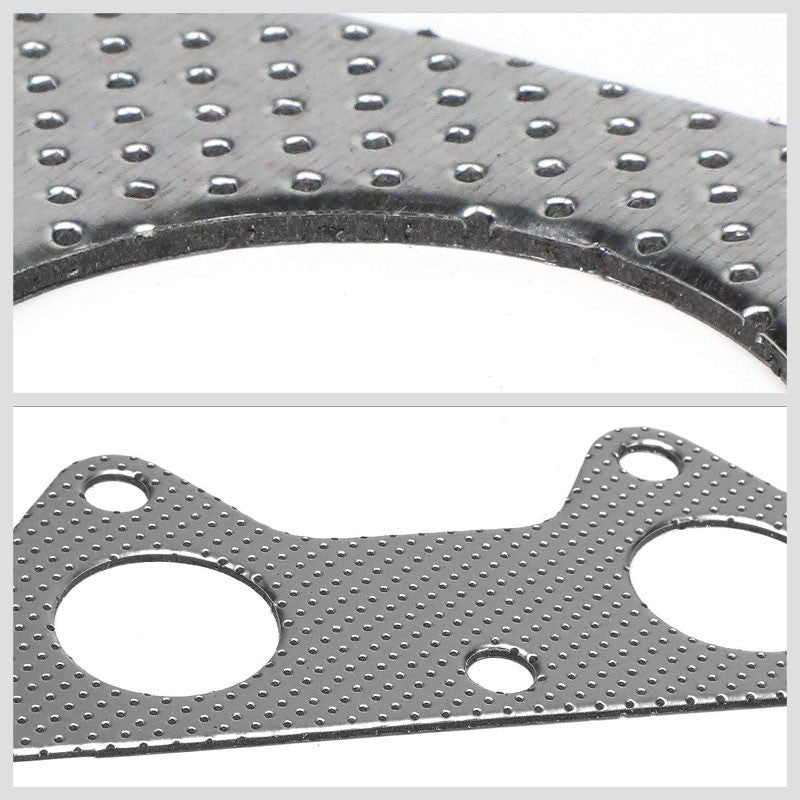 BFC Aluminum Graphite Exhaust Gasket For 01-05 Mitsubishi Eclipse 3.0L V6 SOHC-Exhaust Systems-BuildFastCar-BFC-12-1085