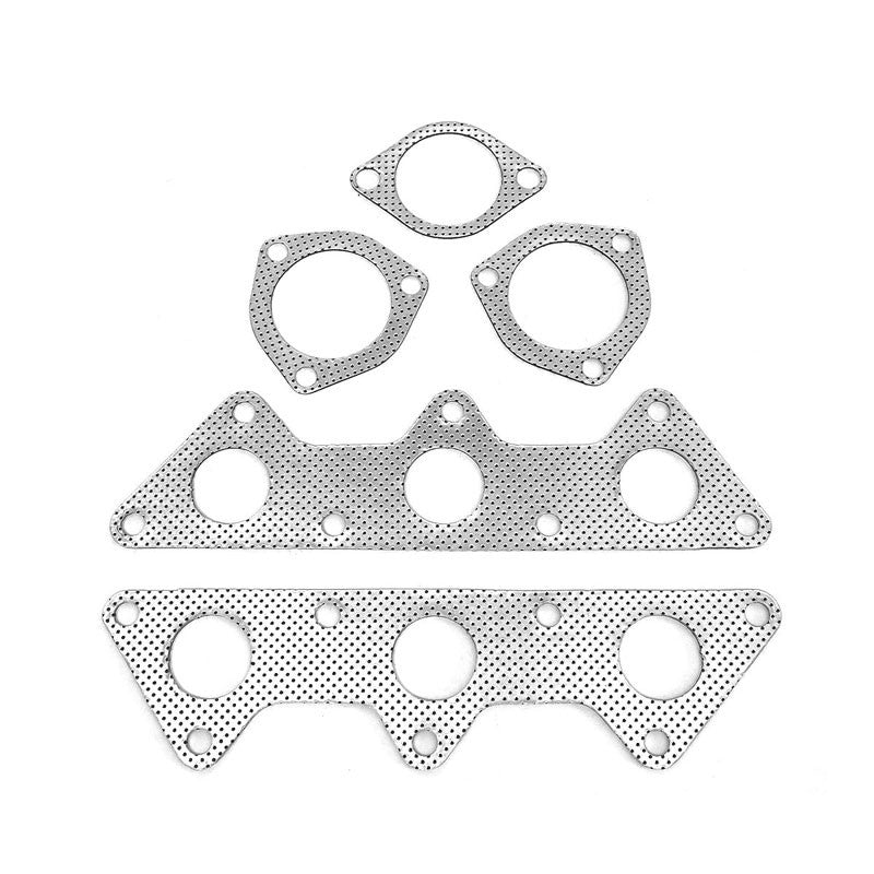 BFC Aluminum Graphite Exhaust Gasket For 01-05 Mitsubishi Eclipse 3.0L V6 SOHC-Exhaust Systems-BuildFastCar-BFC-12-1085