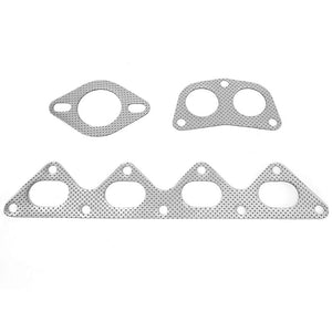 BFC Aluminum Graphite Exhaust Gasket For 90-94 Mitsubishi Eclipse GS 2.0L DOHC-Exhaust Systems-BuildFastCar-BFC-12-1086